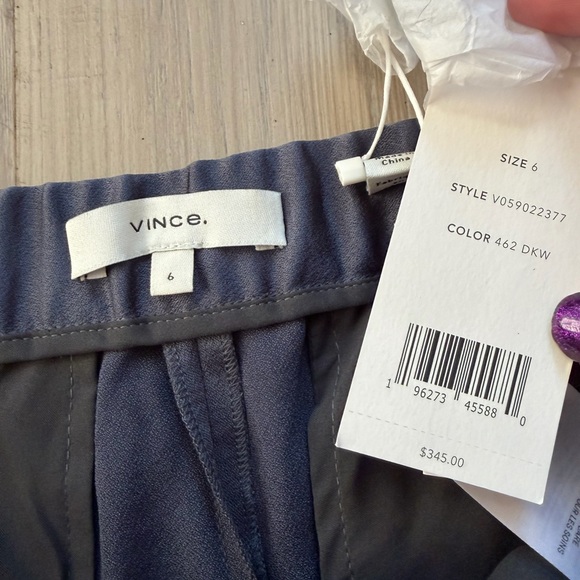 NWT Vince Satin Slate Blue Wide-Leg Culottes - Picture 8 of 9